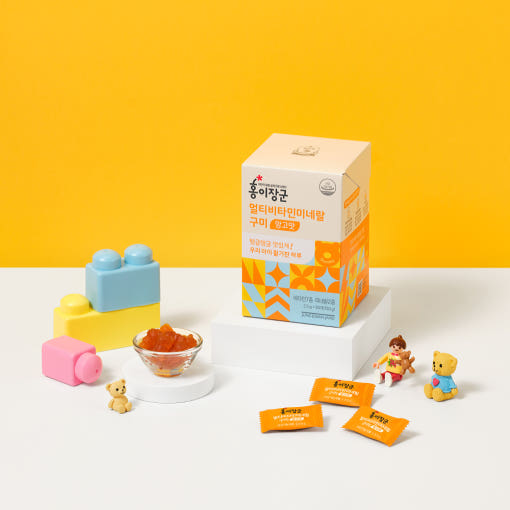 Jung Kwan Jang Kids Multivitamin & Mineral Gummies, mango (60 × 2.5 g) — image 2