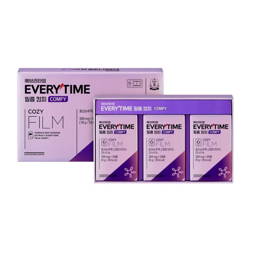 Jung Kwan Jang Korean Red Ginseng Extract EveryTime Film Comfy (20 sheets, 300 mg) — image 3