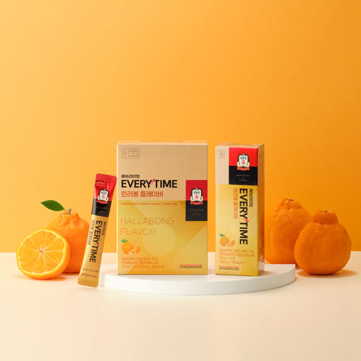 Jung Kwan Jang Korean Red Ginseng Extract EveryTime Hallabong Flavour (20 sticks × 10 ml) — image 1