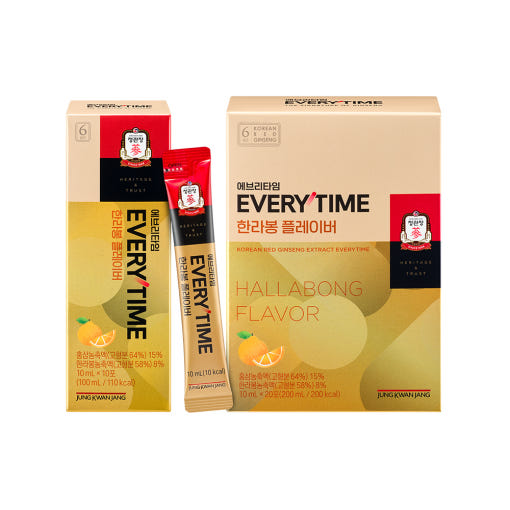 Jung Kwan Jang Korean Red Ginseng Extract EveryTime Hallabong Flavour (20 sticks × 10 ml) — image 3