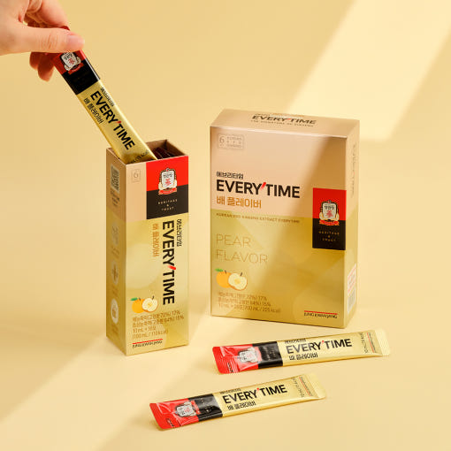 Jung Kwan Jang Korean Red Ginseng Extract EveryTime Pear Flavour (20 sticks × 10 ml) — image 4