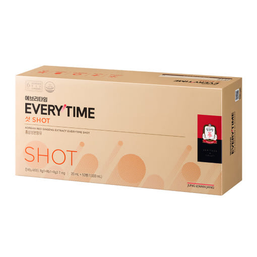 Jung Kwan Jang EveryTime Shot — Closed cream EveryTime Shot box on white.
