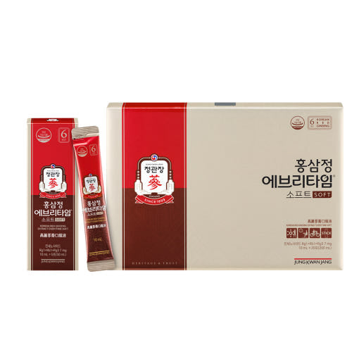 Jung Kwan Jang Korean Red Ginseng EveryTime Soft (20 sticks × 10 ml) — image 2