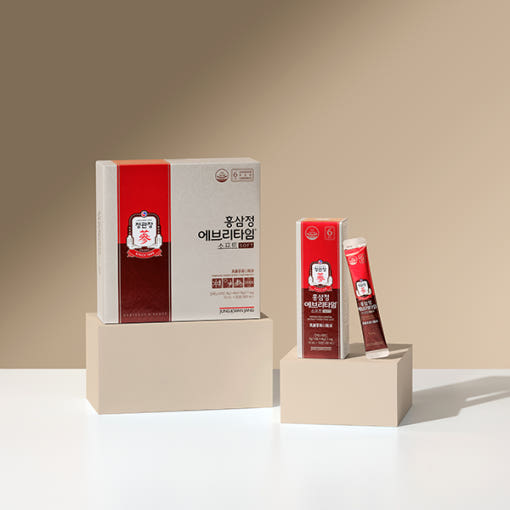 Jung Kwan Jang EveryTime Soft — EveryTime Soft box, inner carton and stick displayed on cream plinths.