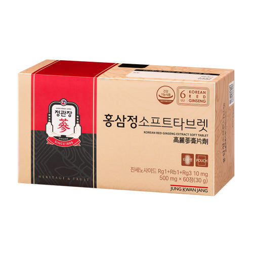 Jung Kwan Jang Korean Red Ginseng Extract Soft Tablet (60 tablets of 500 mg, 30 g) — image 5