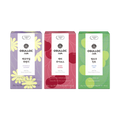 OSULLOC Herbal Tea Life Set — Three herbal tea boxes in purple, red and green on white.